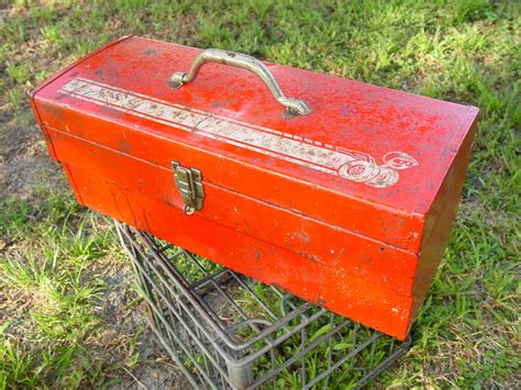 Vintage Tin Tool Box 